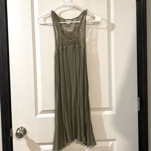 Hollister green mini dress